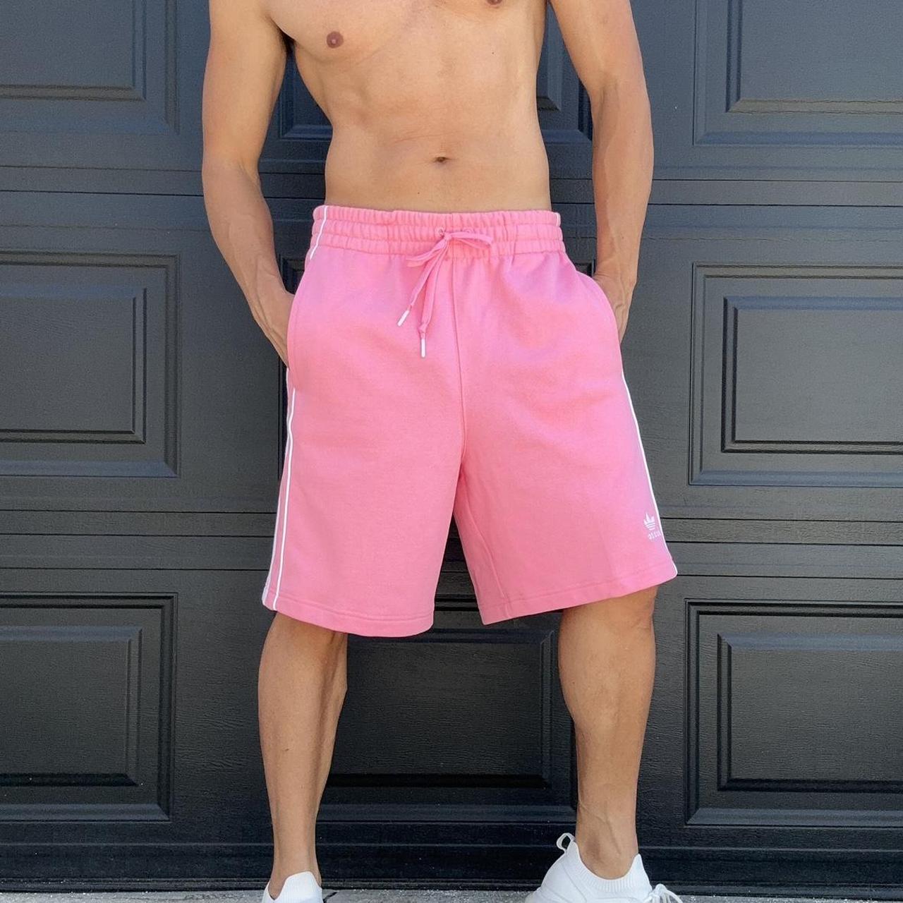 Adidas Originals Men's Pink Shorts Depop
