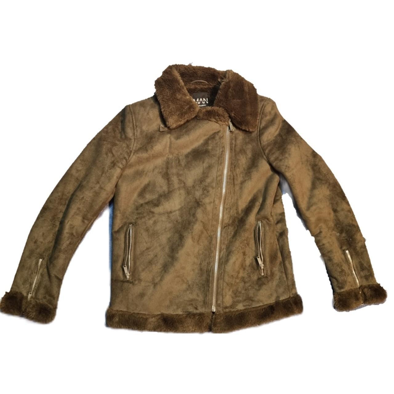 Boohooman 2024 aviator jacket