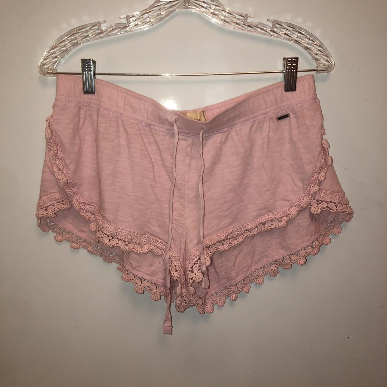 hollister coquette style mini shorts / lounge... - Depop