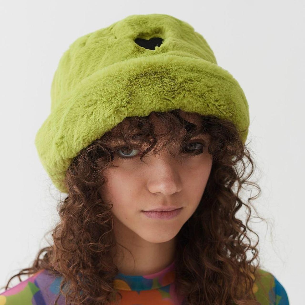 Lazy Oaf Women's Green Hat | Depop