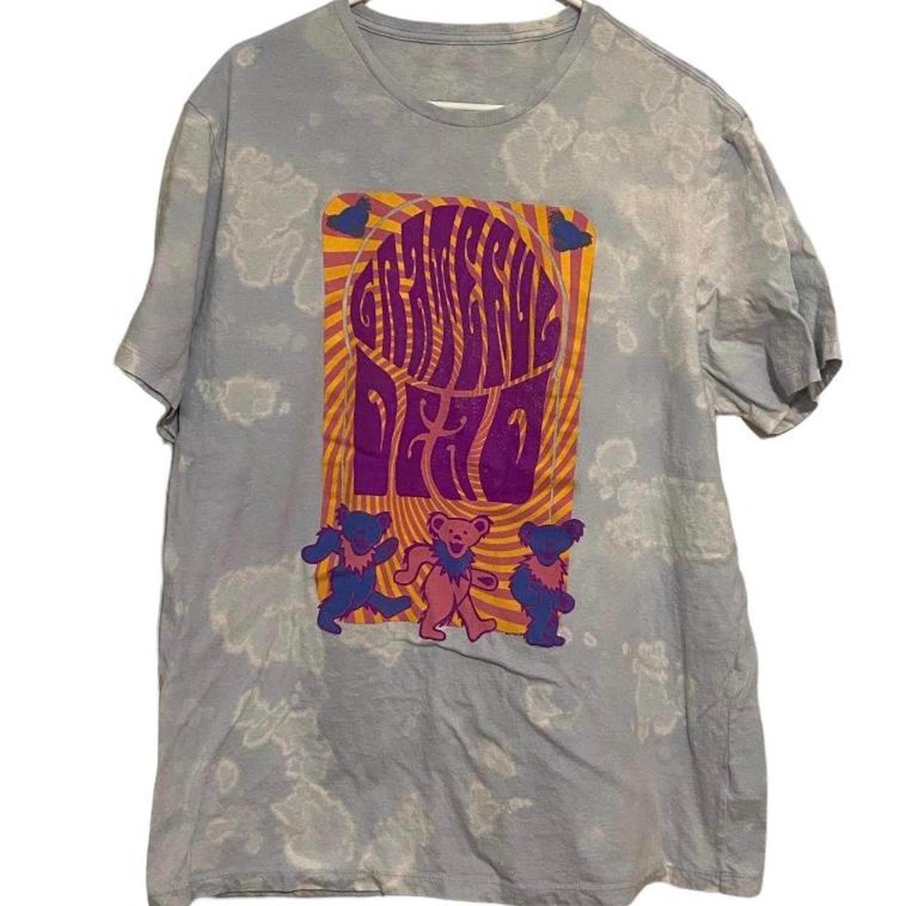 Grateful Dead Spiral Trippy Bears Tie-Dye T-Shirt - XL