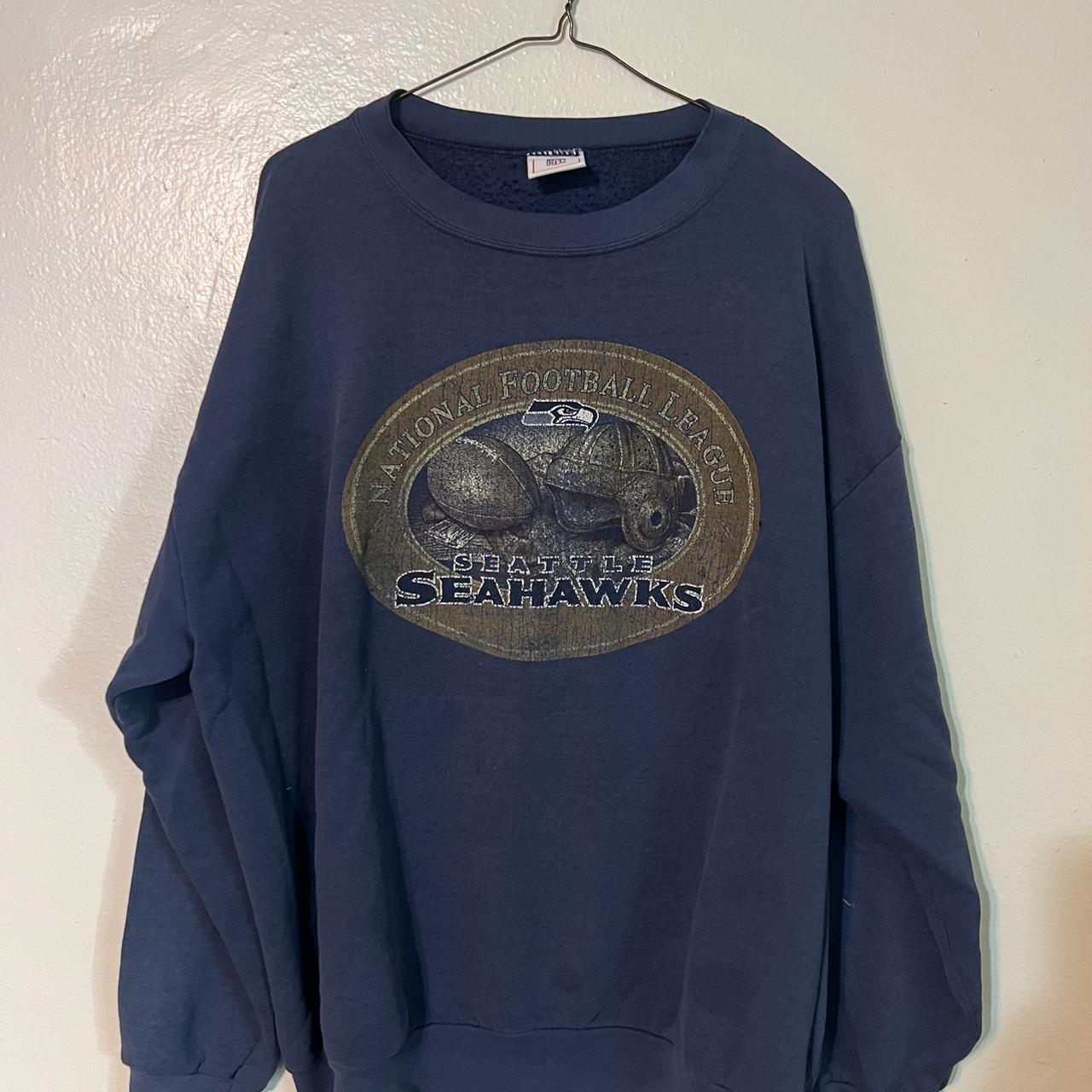 Vintage Seattle Seahawks Crewneck Sweatshirt. - Depop