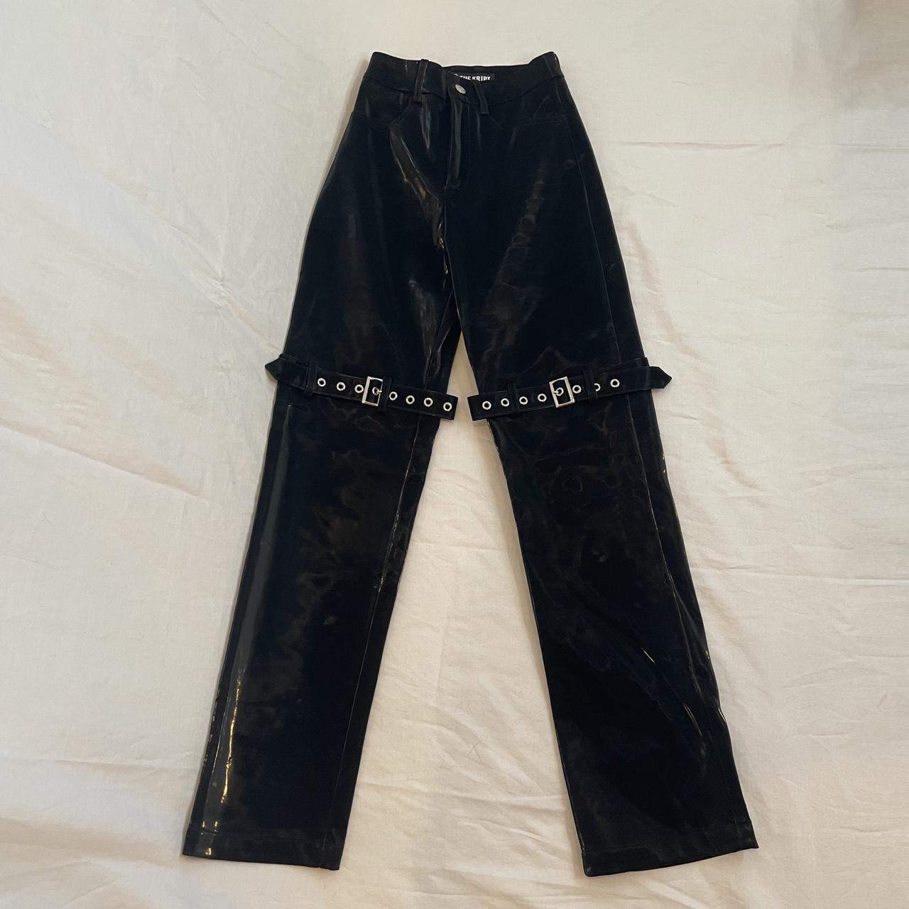 The Kript Edrie Pants In Black With Belted Legs Few Depop