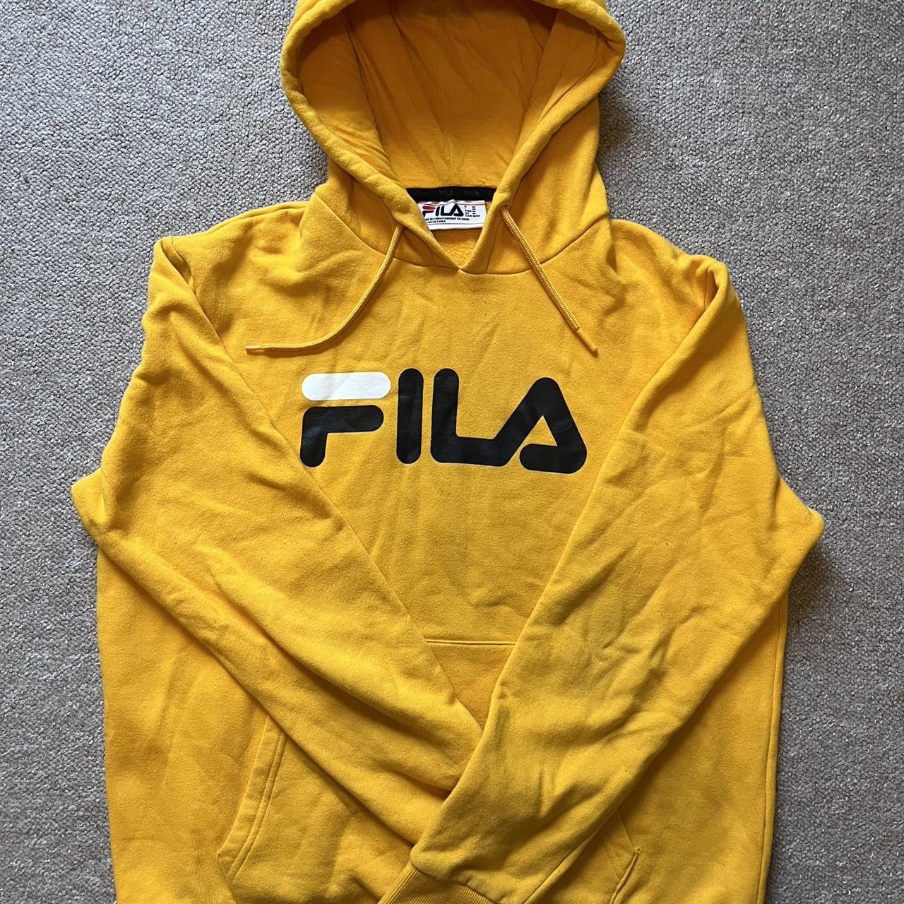 Fila hoodie yellow best sale