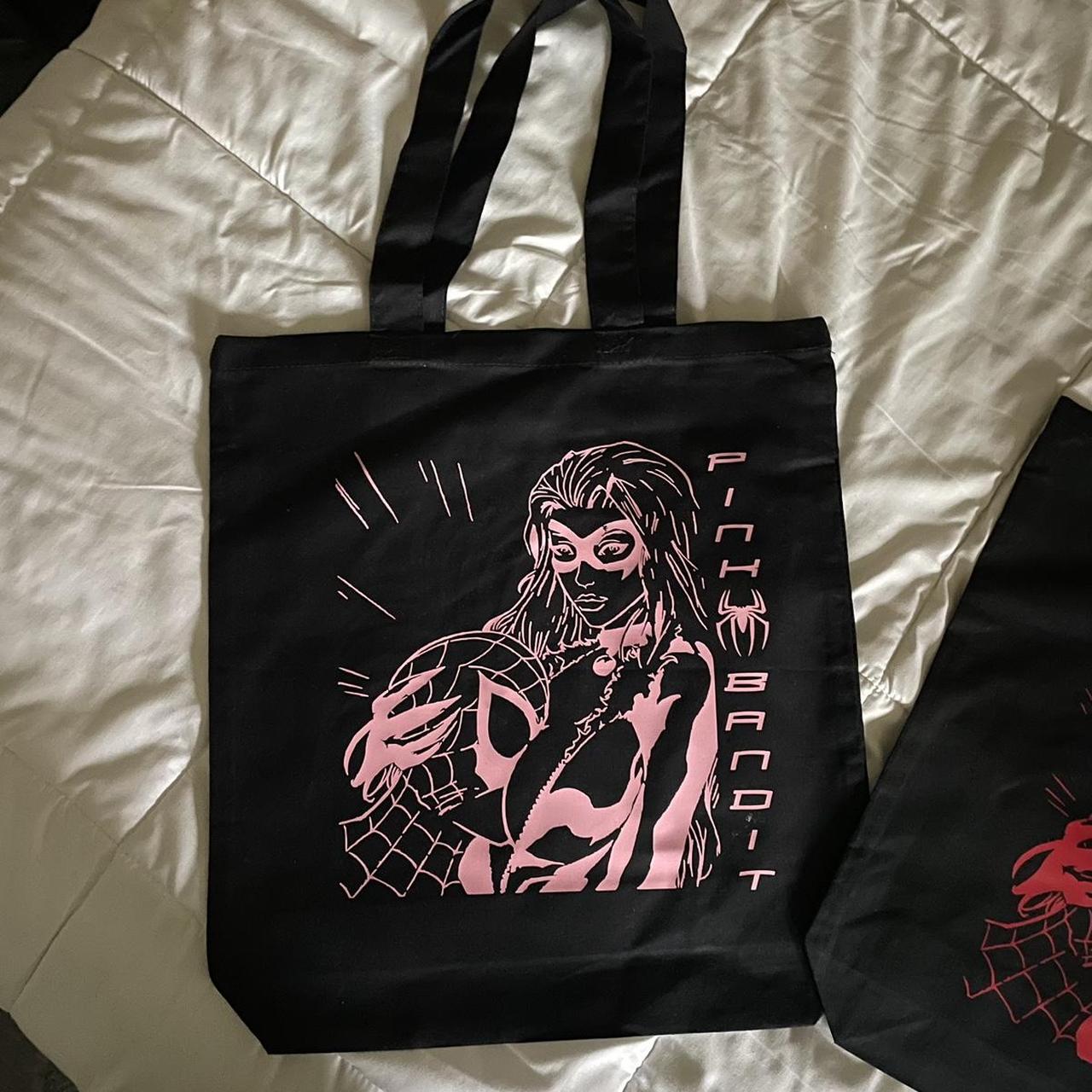 Motorboatn' Spidey Double Sided Tote With Rhinestone - Depop