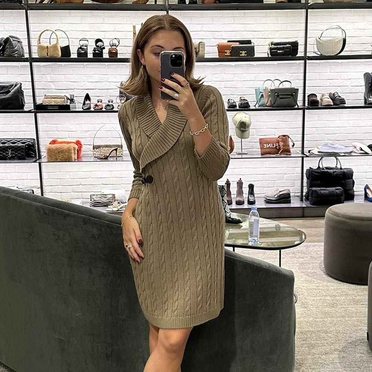 Vintage Calvin Klein knit dress no size on the tag Depop