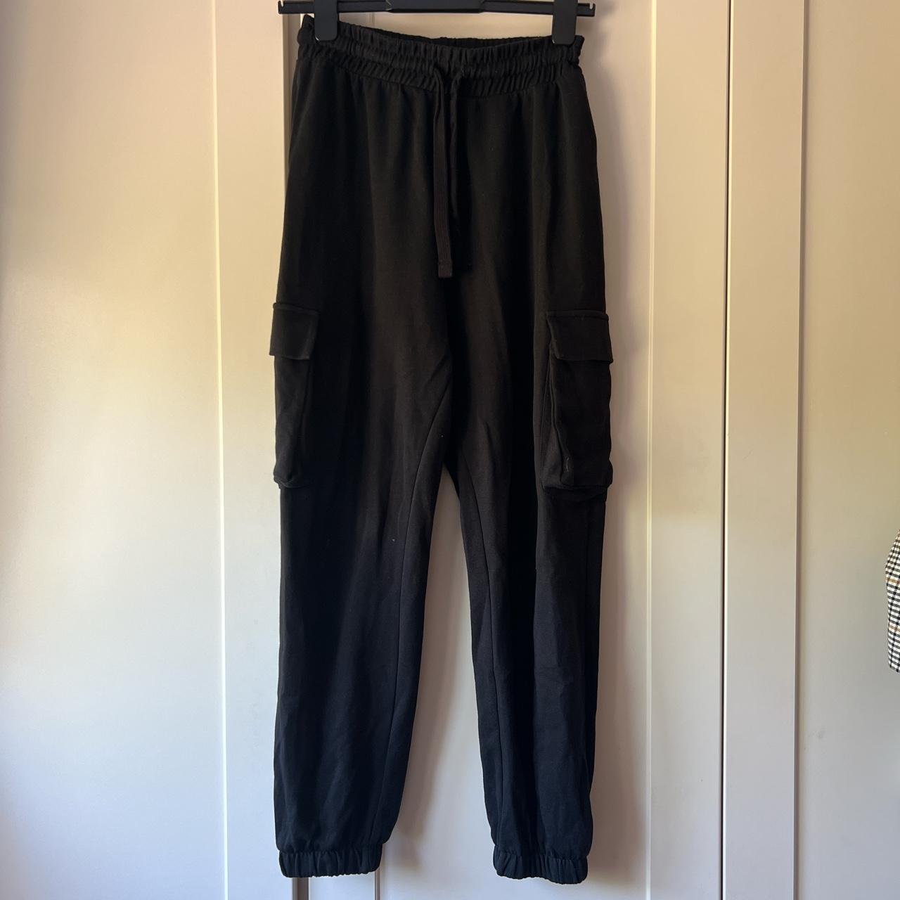 Zara black cargo joggers. Worn a couple of times but... Depop