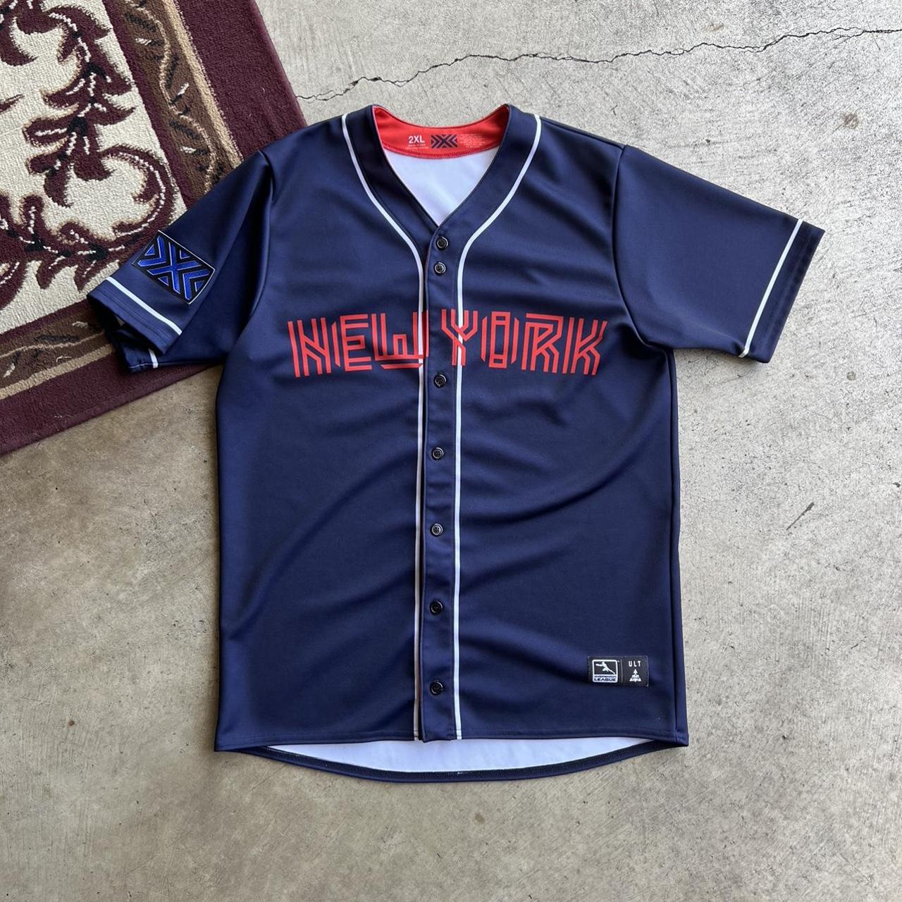 Rare baseball jersey authentic it is polyester - Depop
