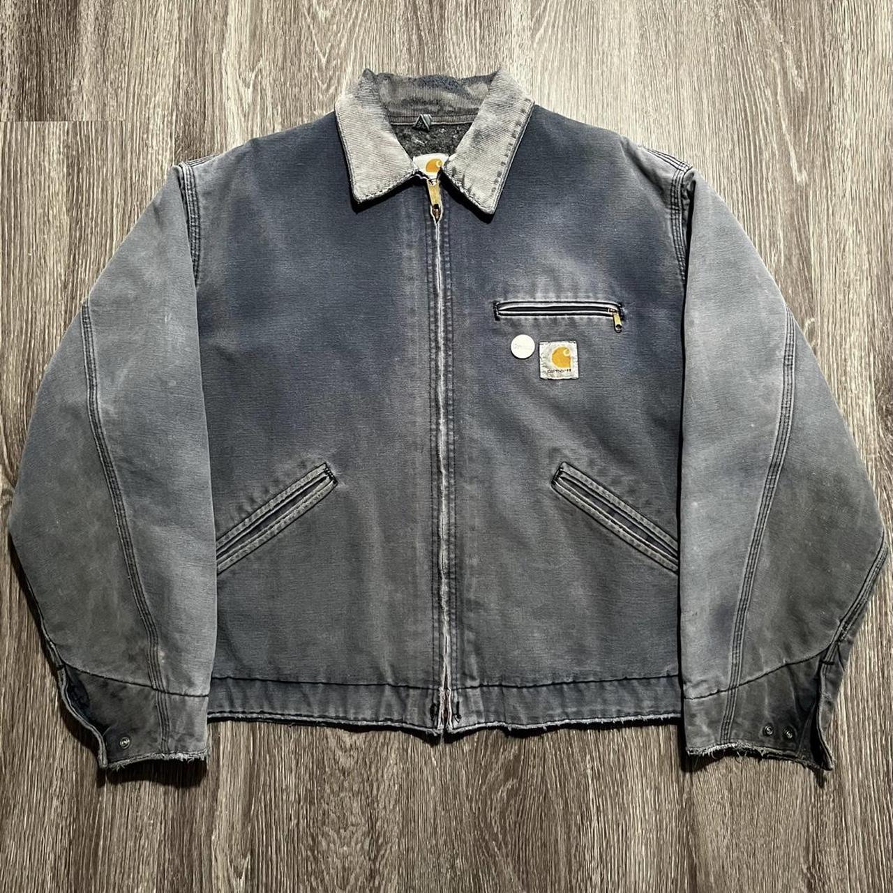 Vintage Carhartt 90's Detroit Work Wear Jacket Rare | Depop