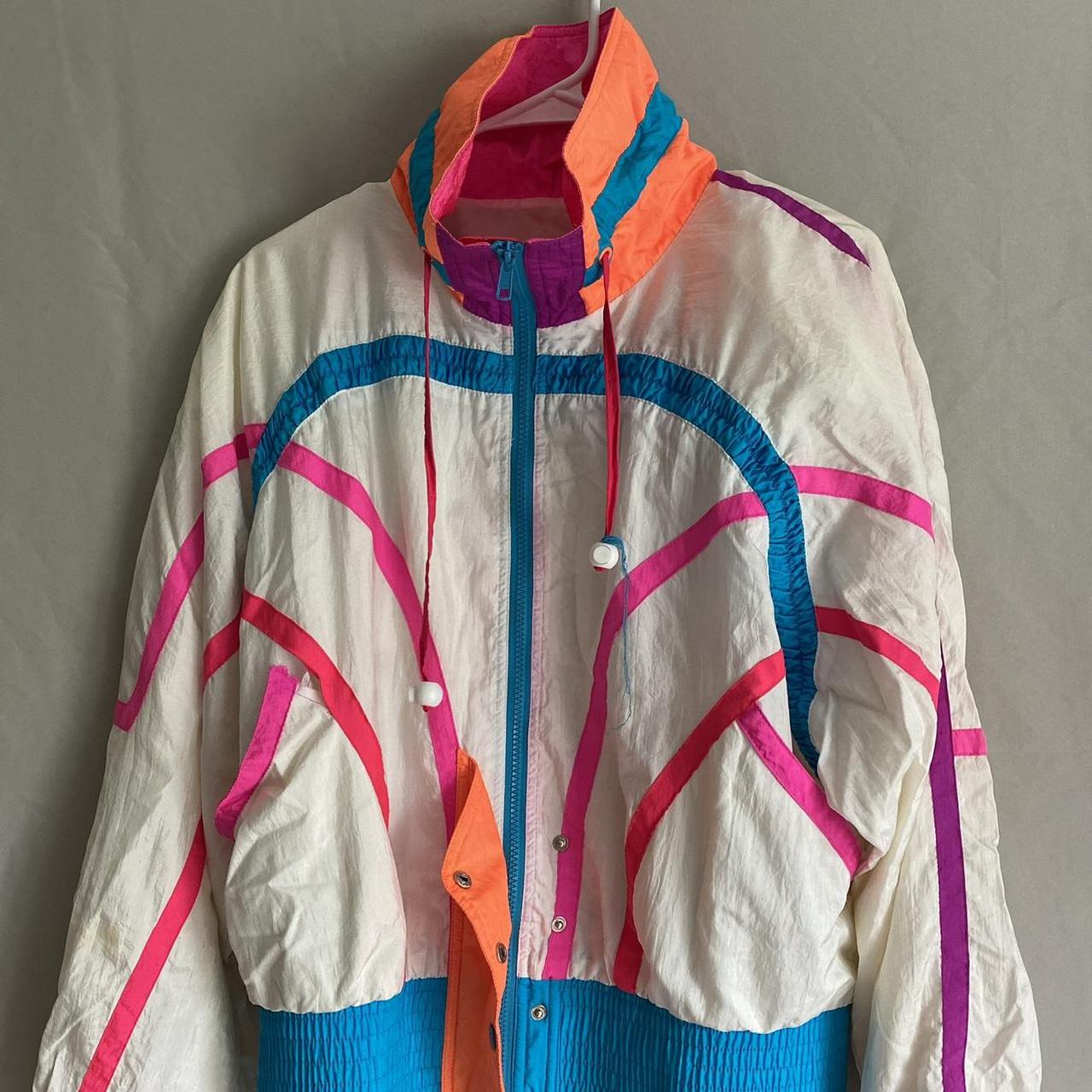 80s discount neon windbreaker