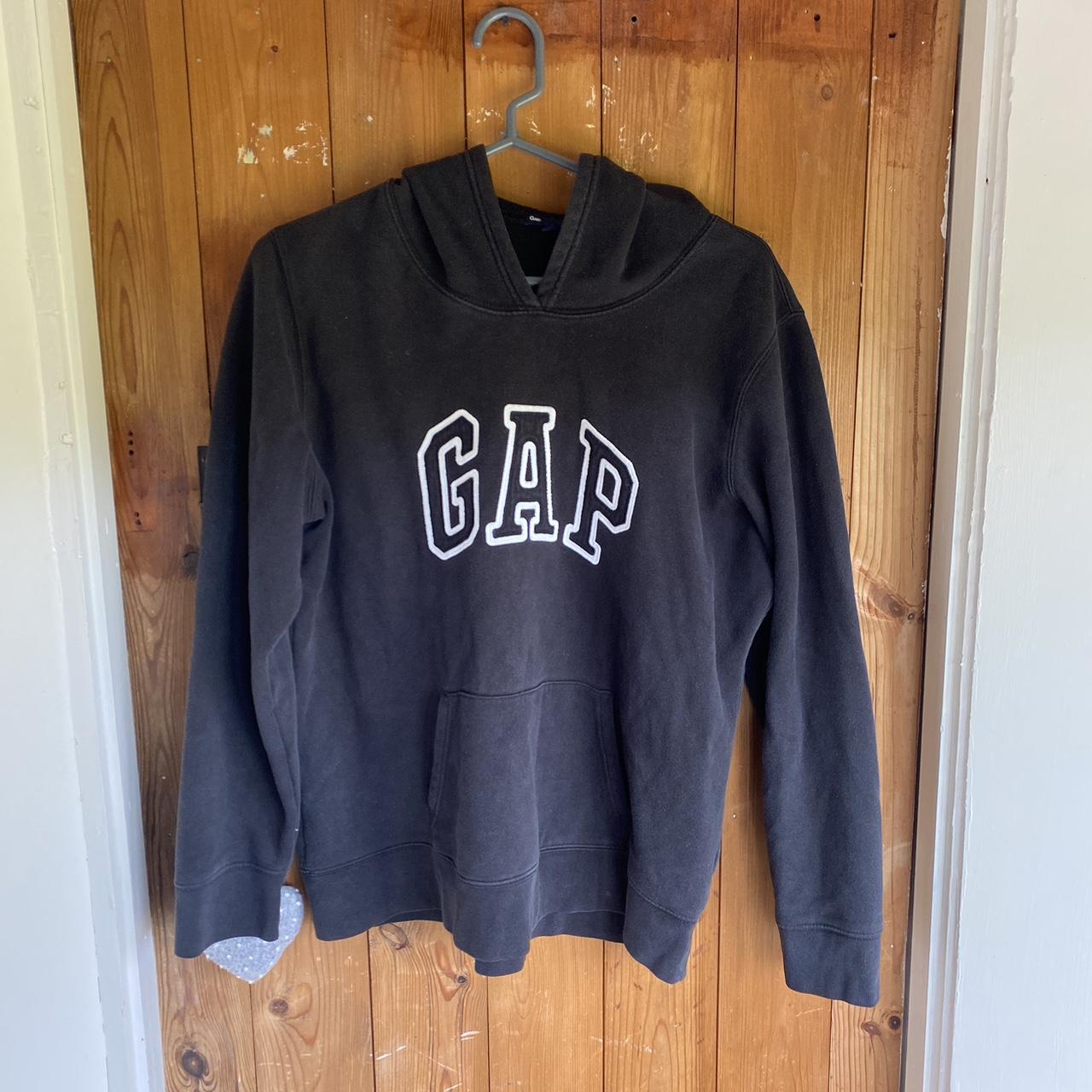 Black gap hoodie Women’s size Large Good condition... - Depop