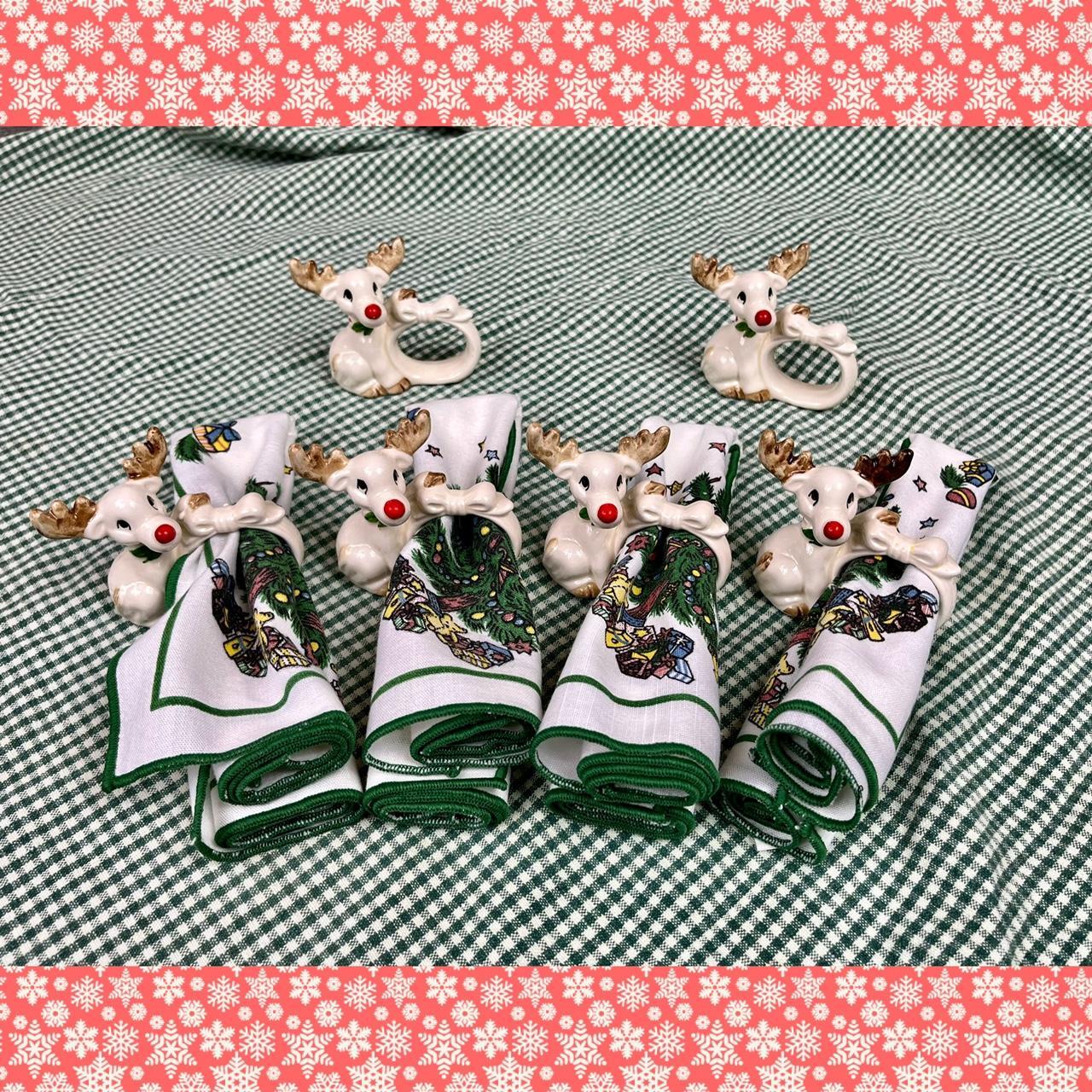 Vintage Floyd & Fitz Cream Ceramic Christmas... Depop