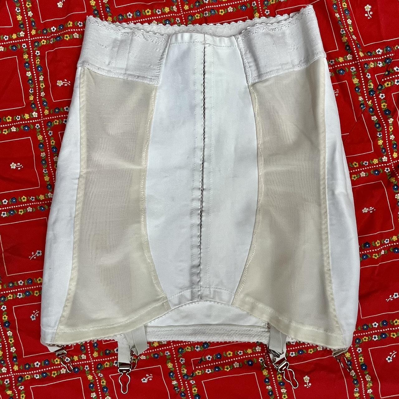 vintage-50s-60s-white-satin-mesh-girdle-shapewear-depop