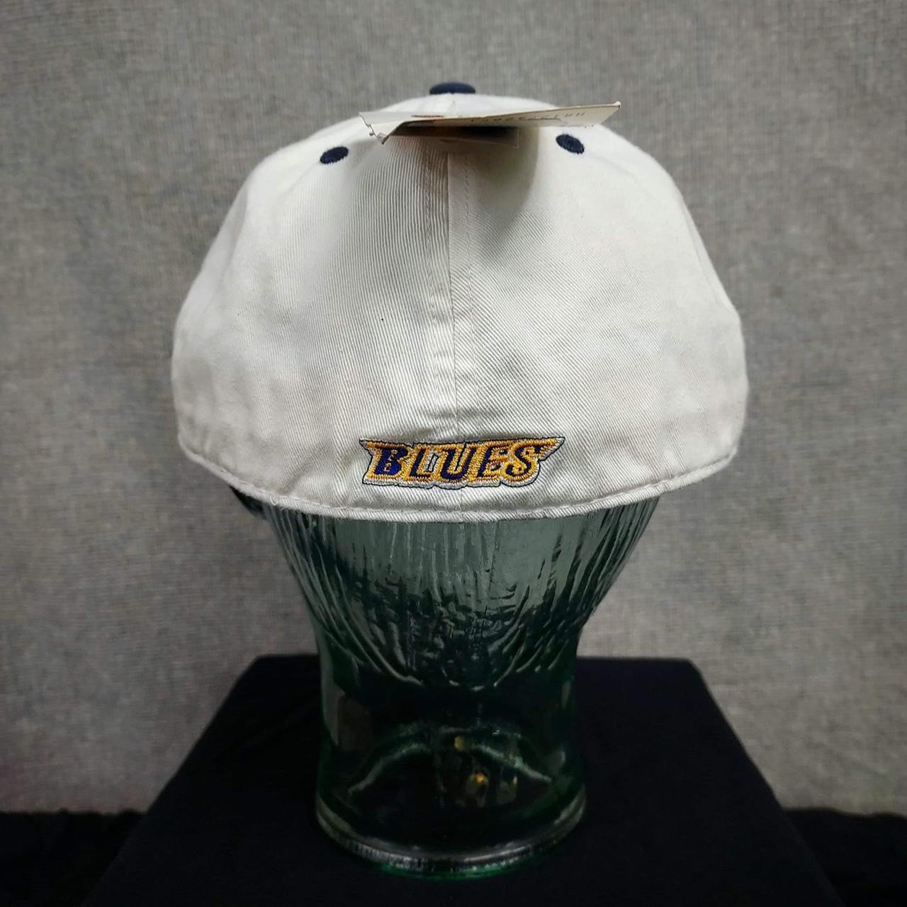 White St Louis Blues Hockey Ball Cap Hat Reebok - Depop