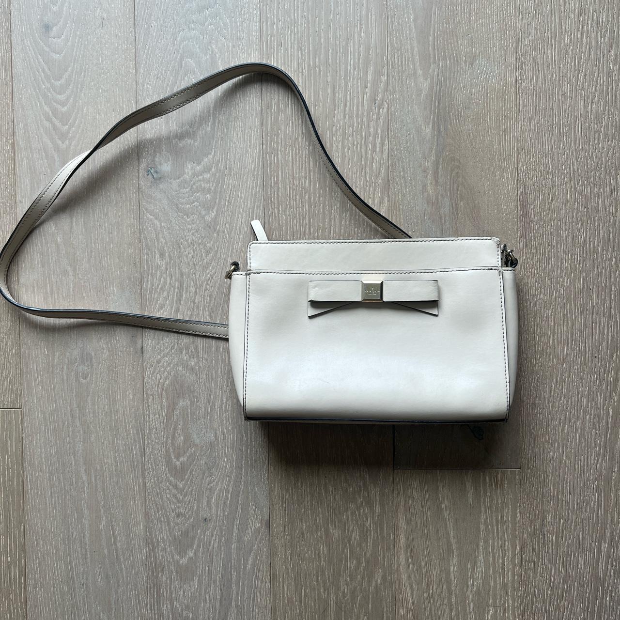 Cream Kate Spade cross body bag. lightly worn with Depop