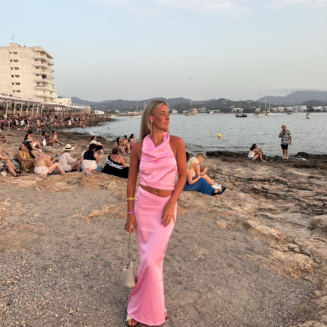 Aria cove satin pink two piece co ord The quality... Depop