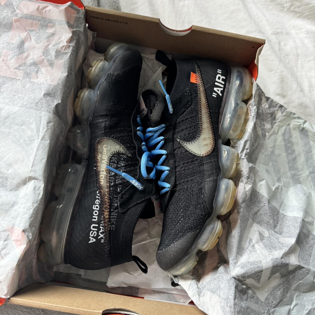 off white vapormax size tag