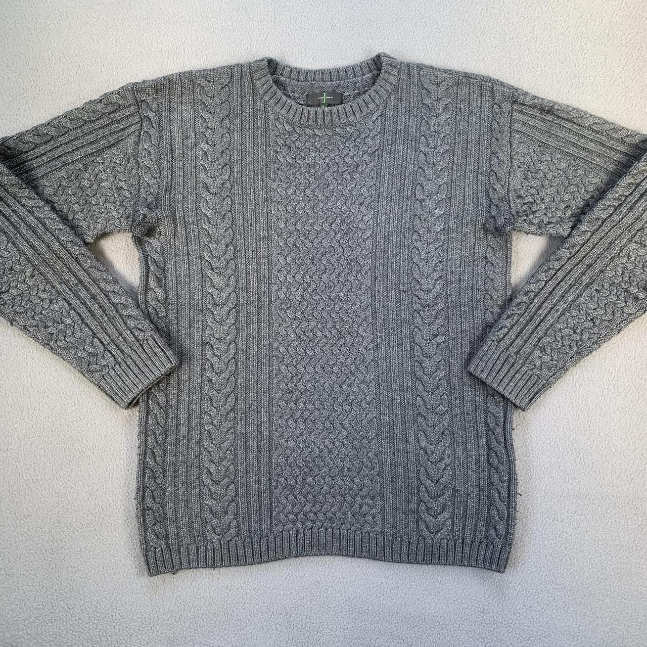 Vintage Jasper conran wool blend ribbed cable knit... - Depop