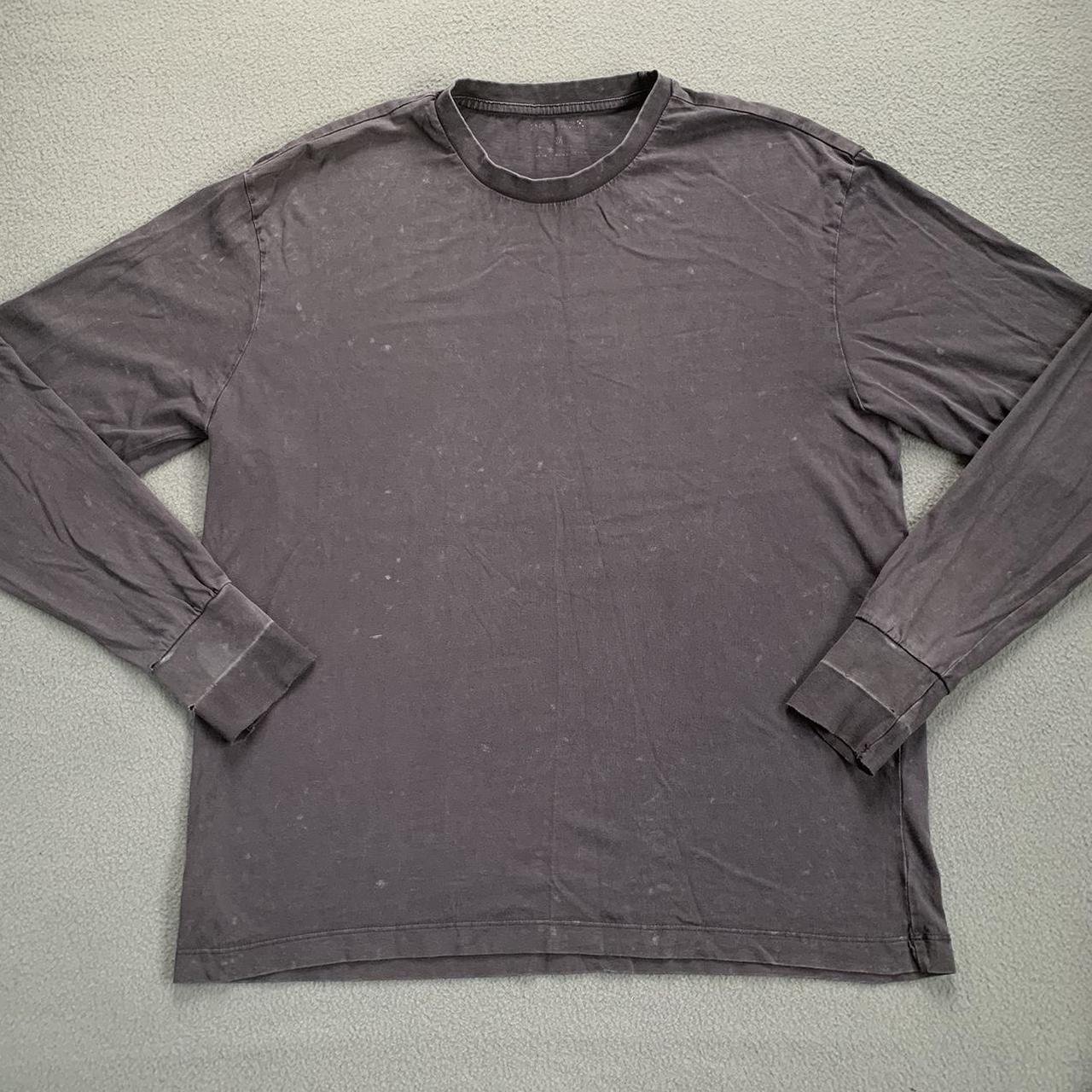 Vintage distressed long sleeve t shirt in a faded... - Depop