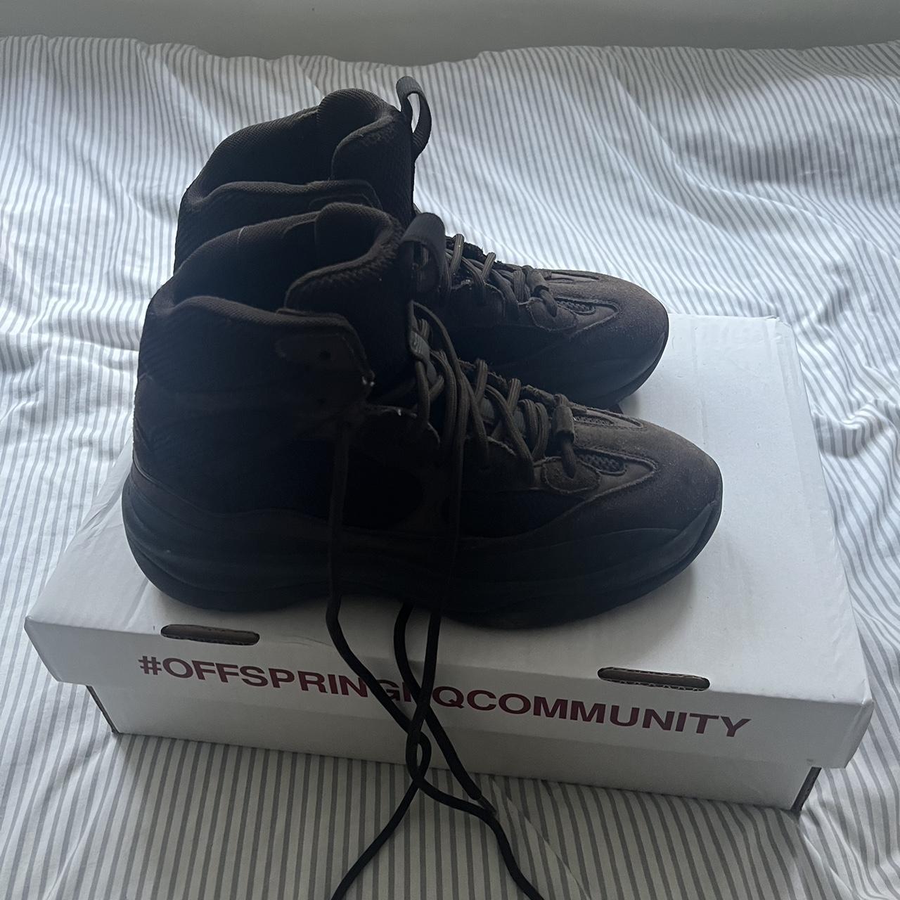 yeezy desert boots on feet