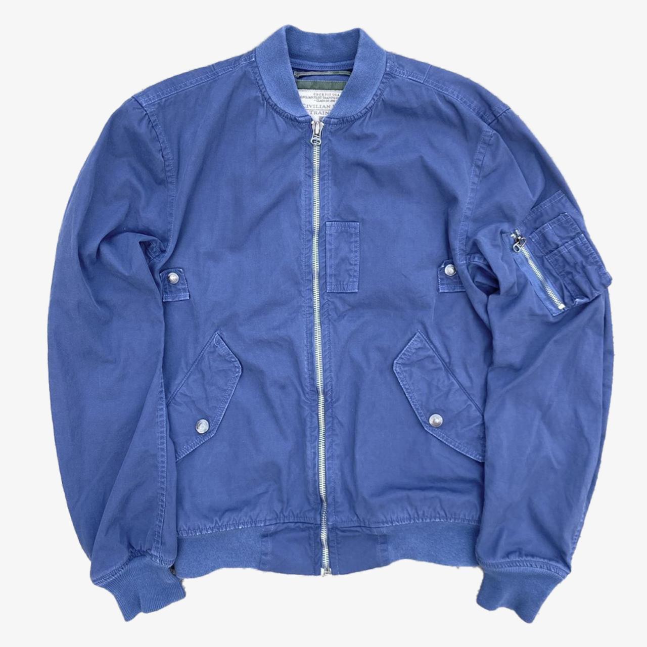 Royal blue shop flight jacket