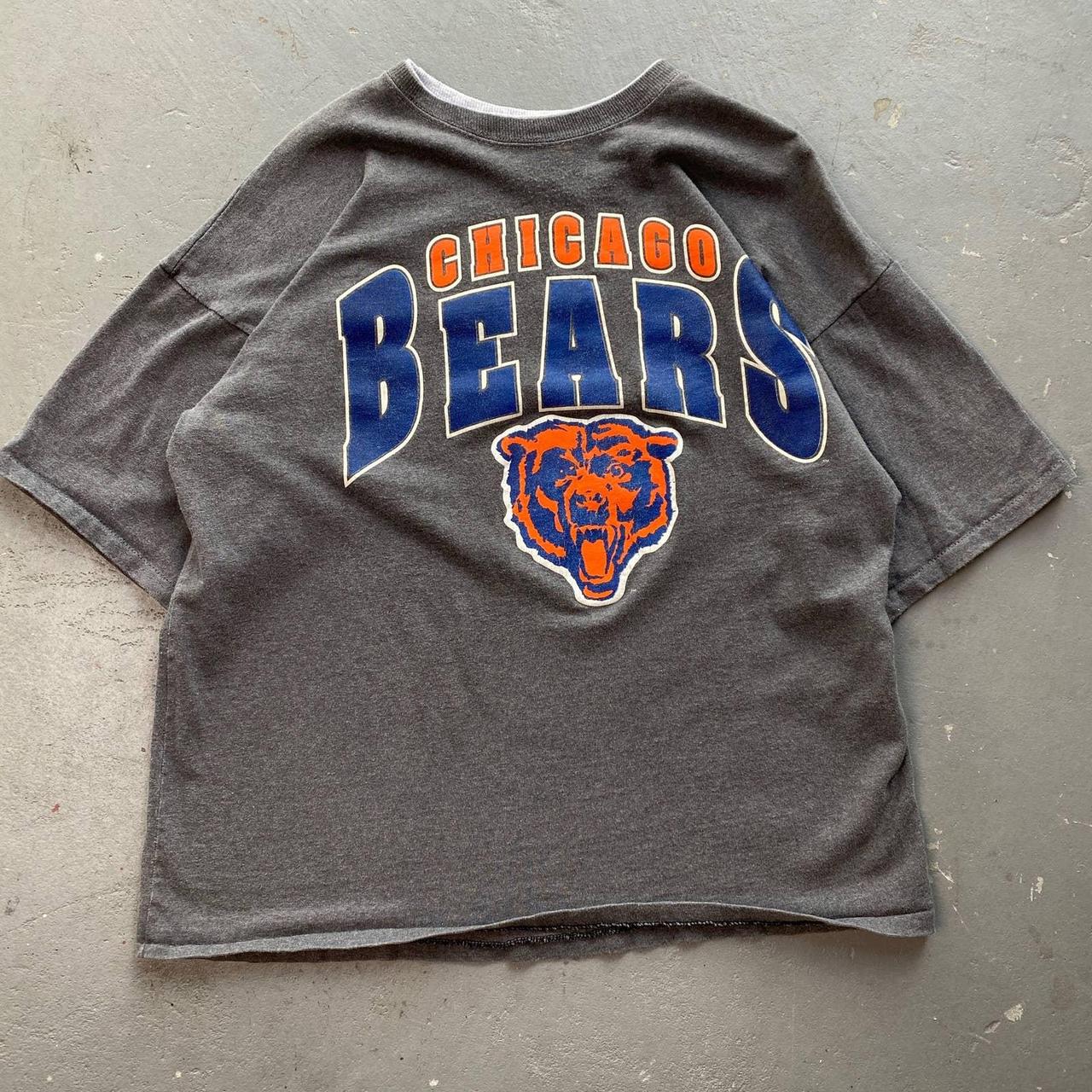 Chicago Bears T-Shirt 3XL Fanatics Black 100% Cotton - Depop