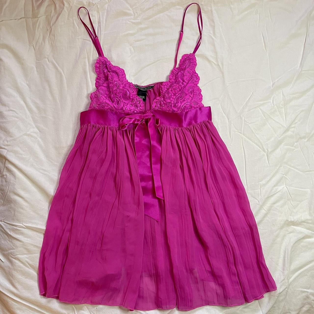 Hot Pink Victoria Secret Lingerie Dress Brand:... - Depop