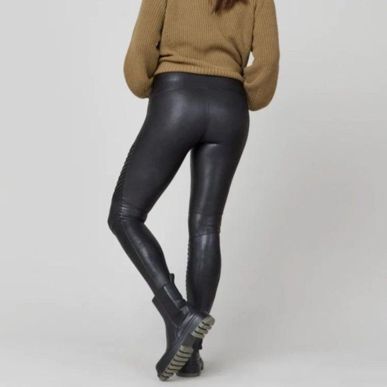 Spanx Faux Leather Moto Leggings. Excellent