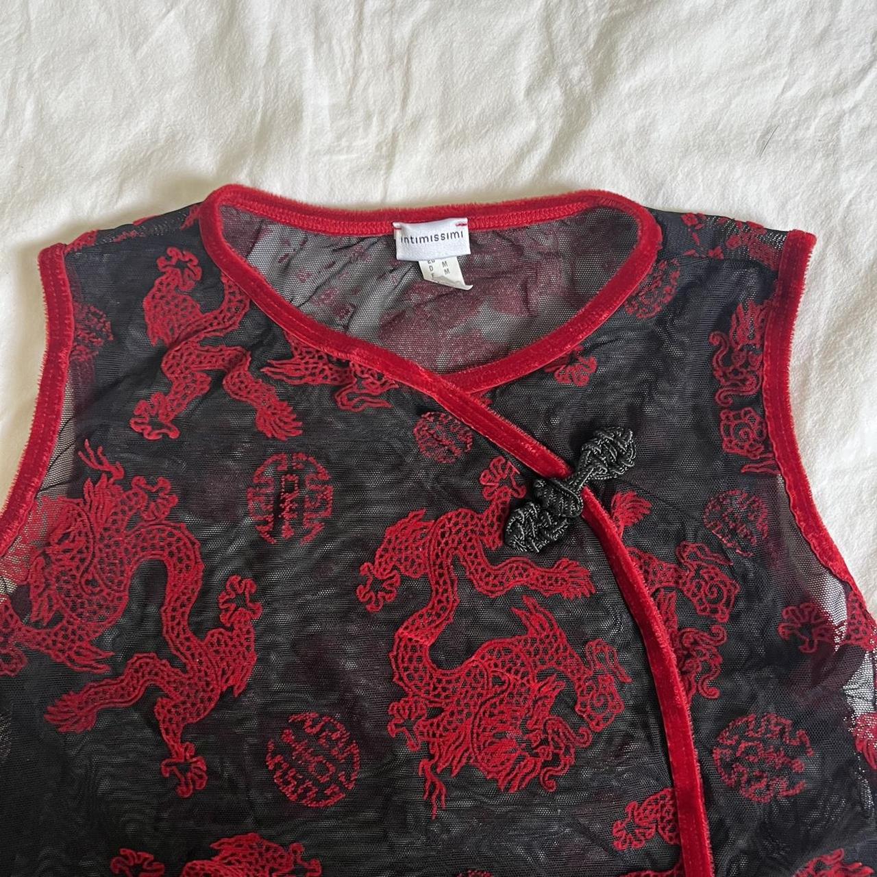 Intimissimi Women's Black and Red Vest (2)