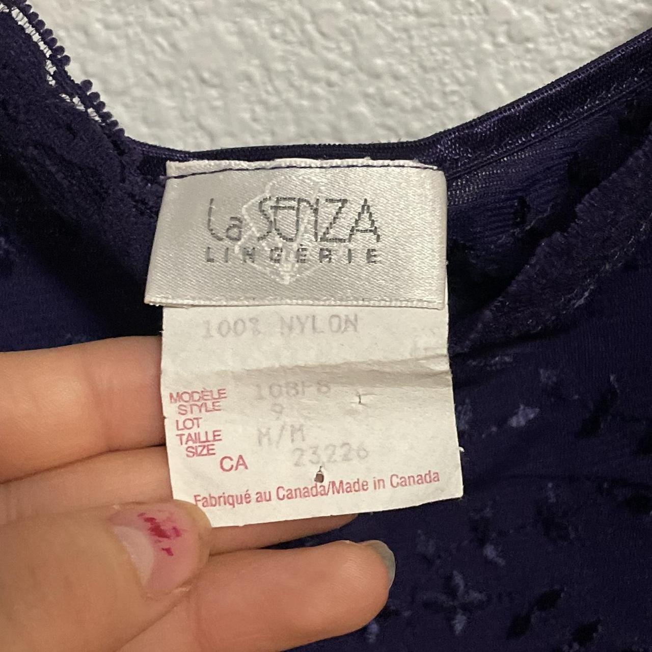 LA SENZA VINTAGE LINGERIE SLIP DRESS - purple... - Depop