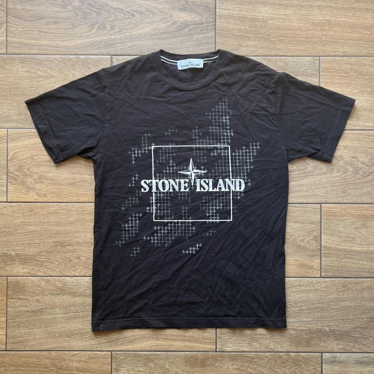 Stone island grey on sale tee