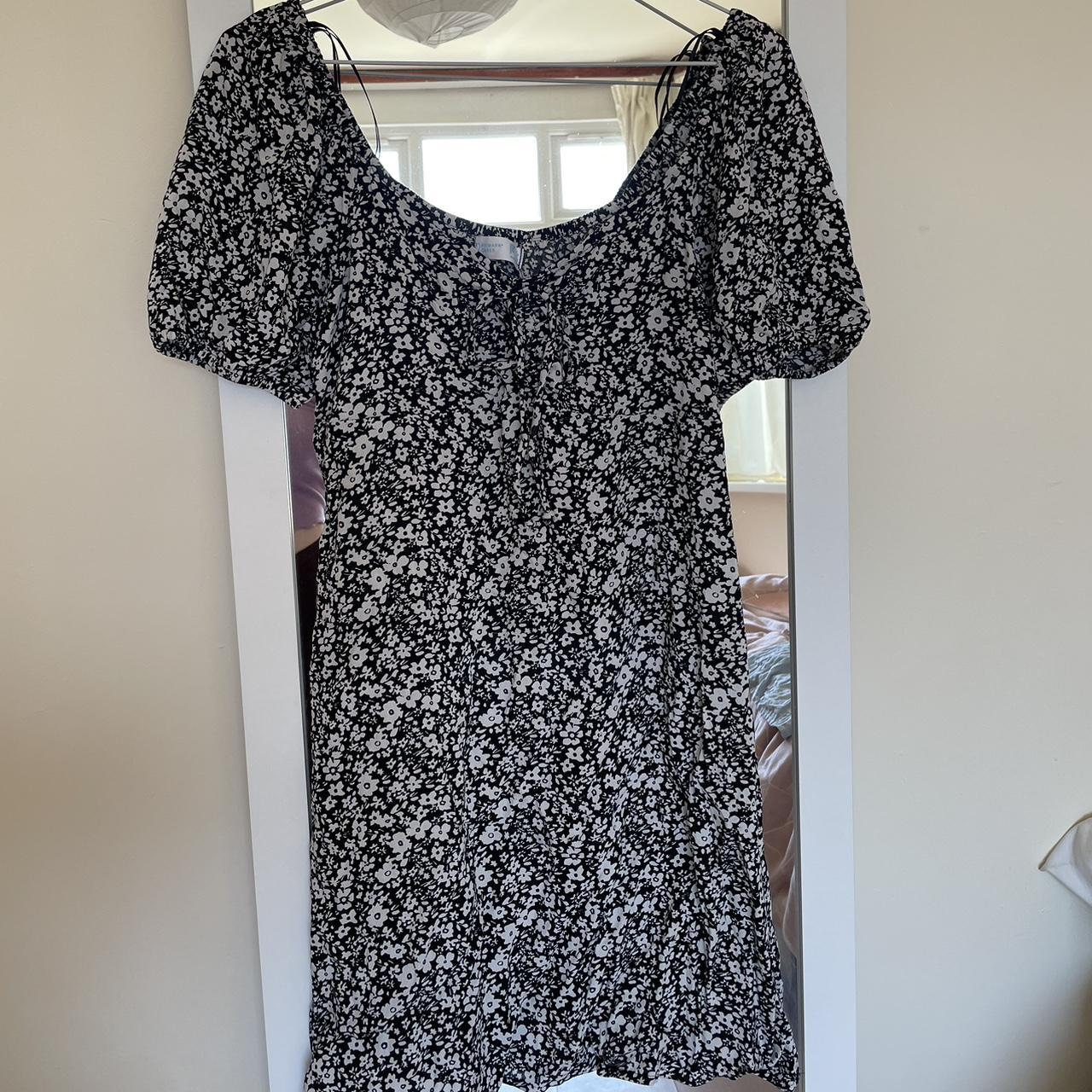 Primark Women's Black and White Dress | Depop