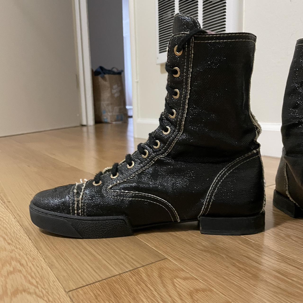 Chanel combat cheap boots womens