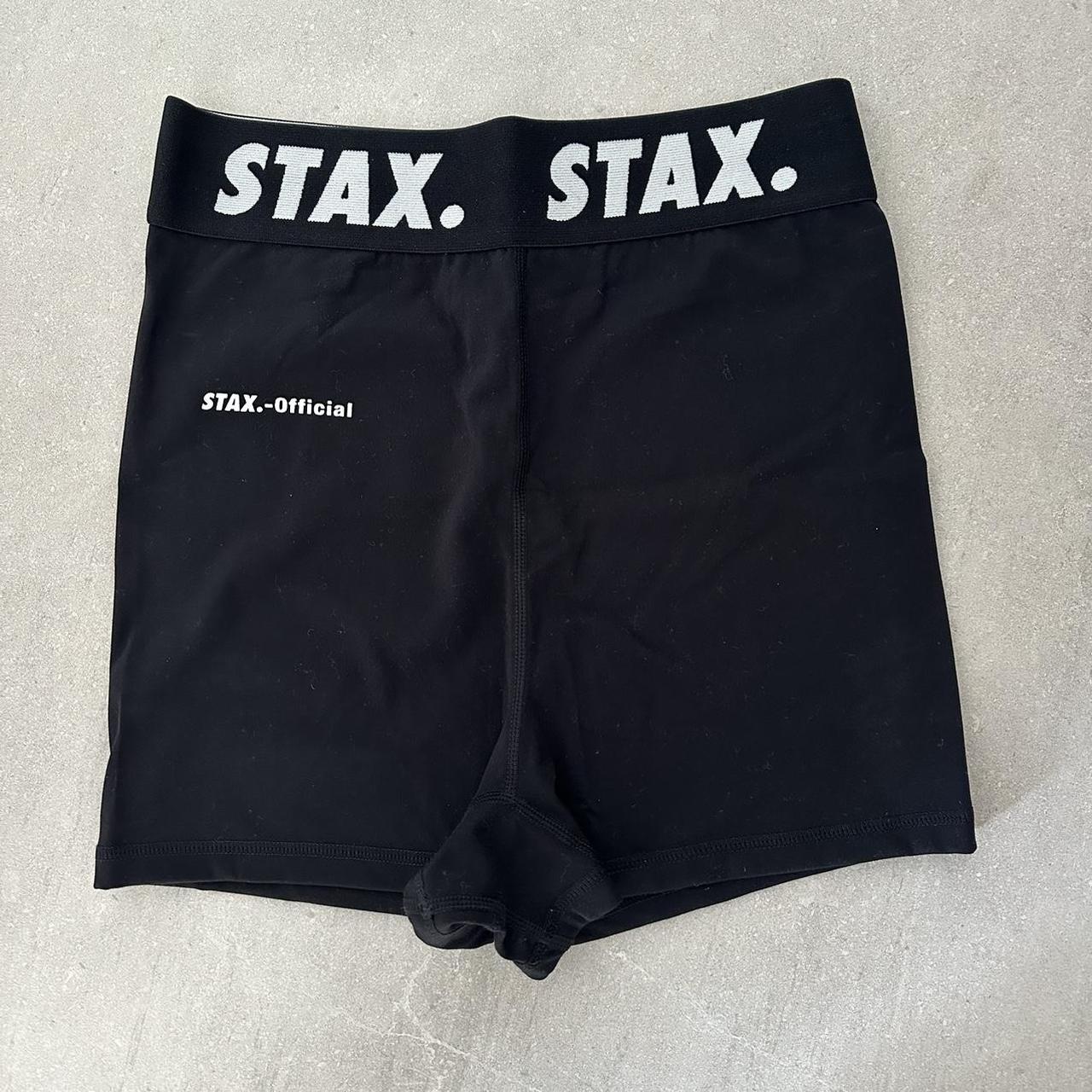 STAX WB. Mini Bike Shorts Black ✨Size Small ✨Nylon - Depop