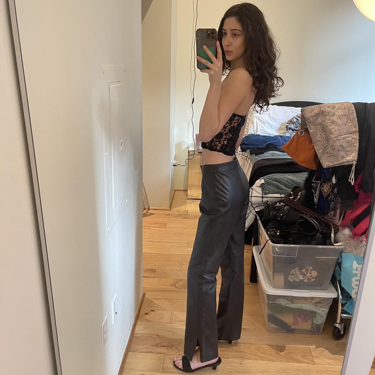 Cache Women's Pants - Brown - 4 – Cache 100% leat… - image 2