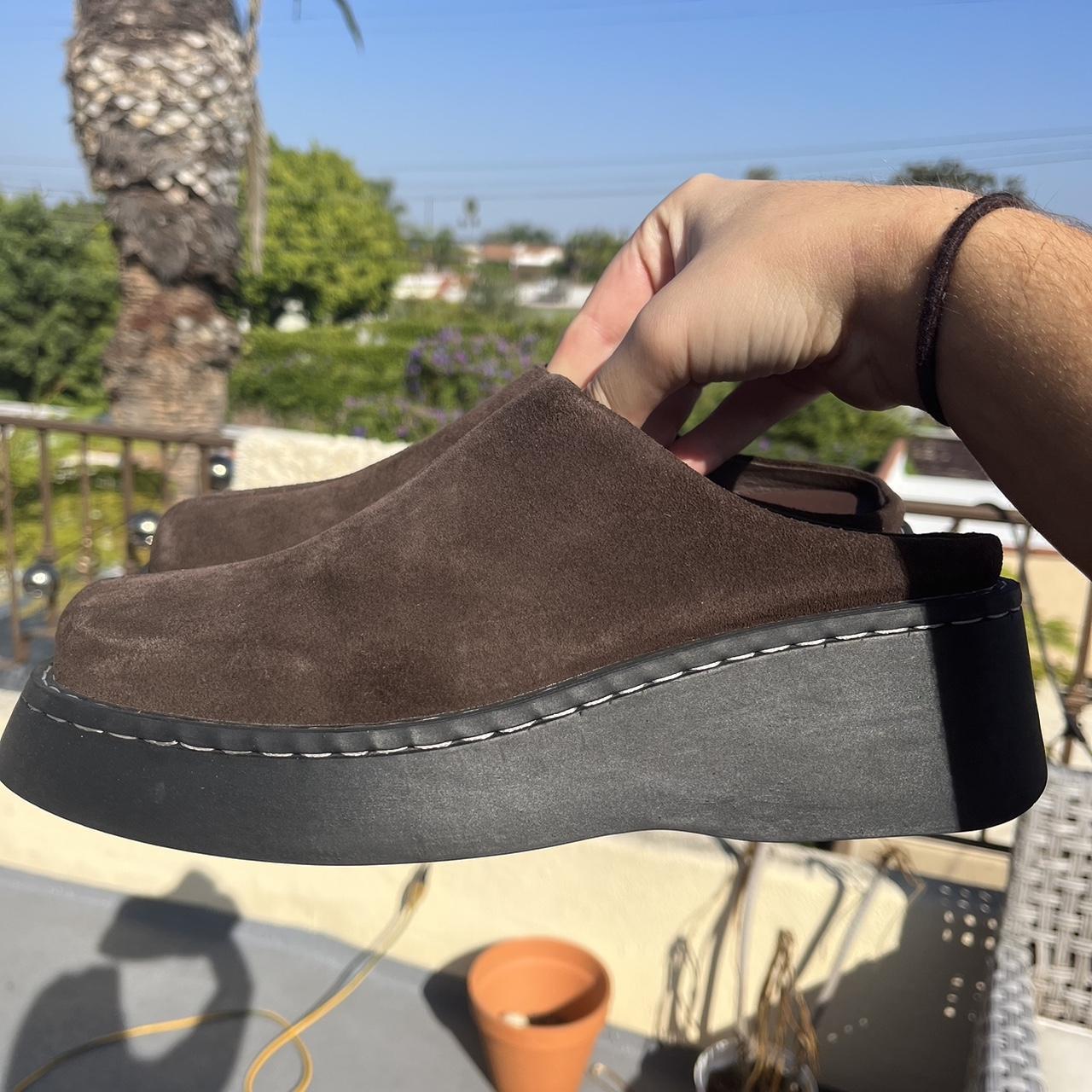 UNIF lurk mule in brown. Brand new and never worn.... - Depop