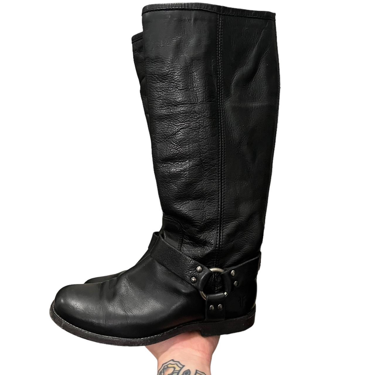 frye motorcycle boots women's