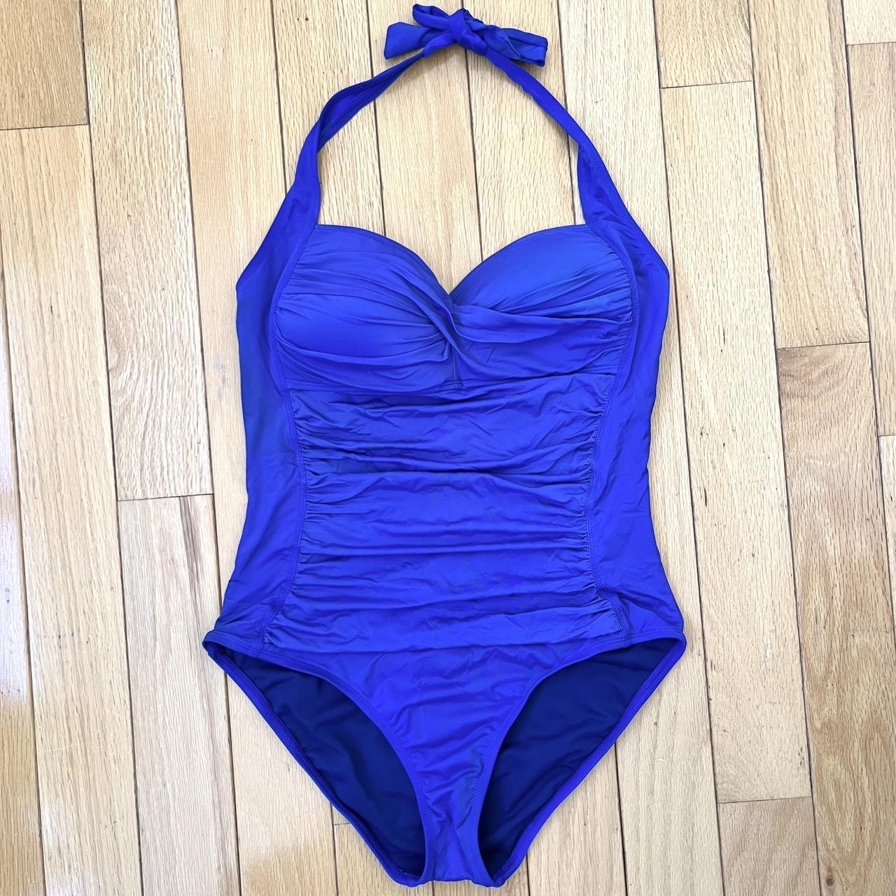 La Blanca Women's Blue Swimsuit-one-piece | Depop