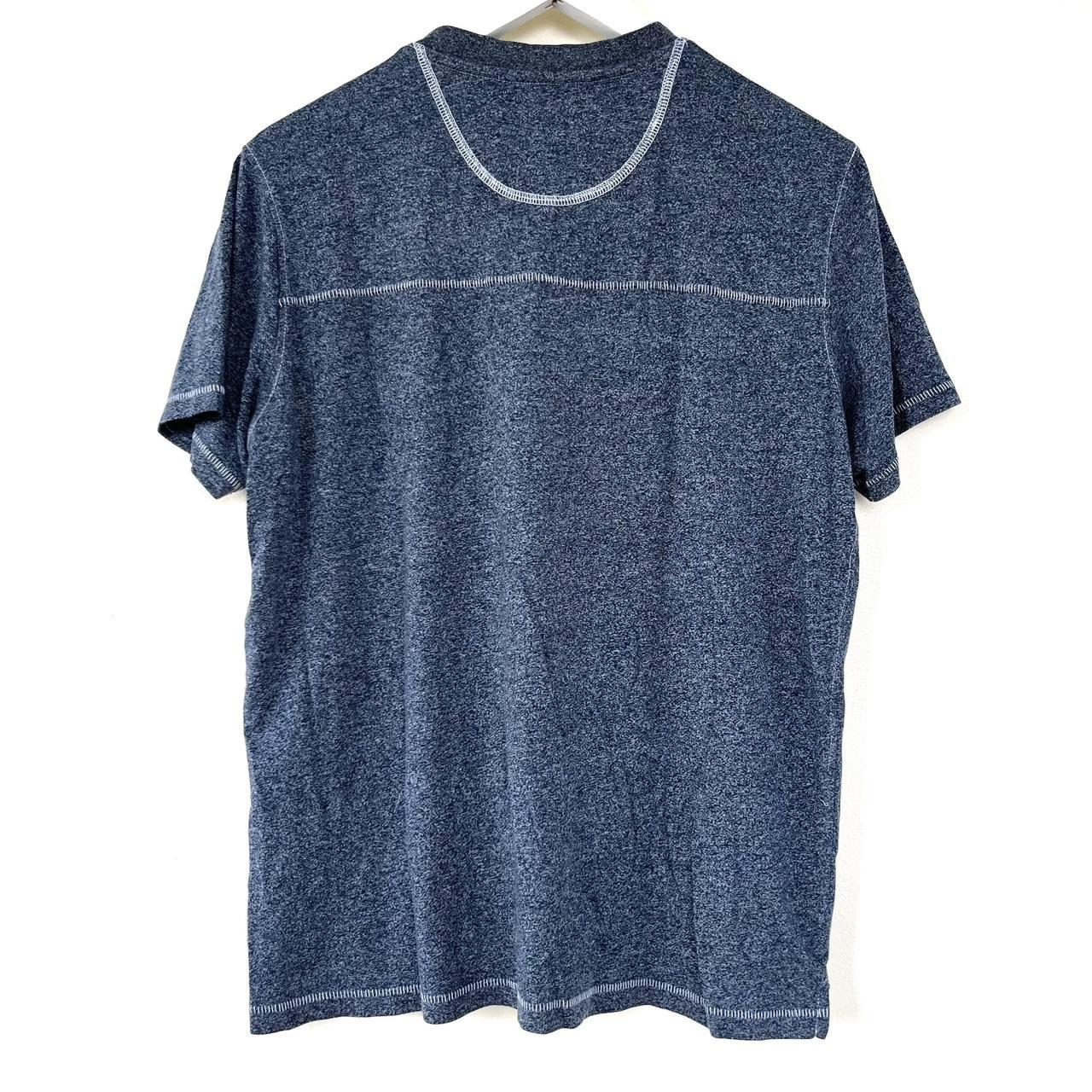 pd&c Men's Blue Static Henley T-Shirt, Love
