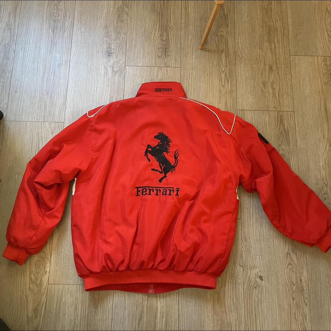 RED FERRARI JACKET!!! Used, GREAT CONDITION! Can... - Depop