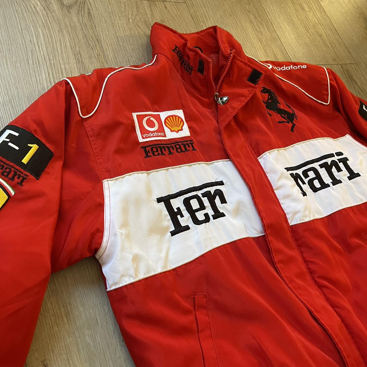 RED FERRARI JACKET!!! Used, GREAT CONDITION! Can... - Depop