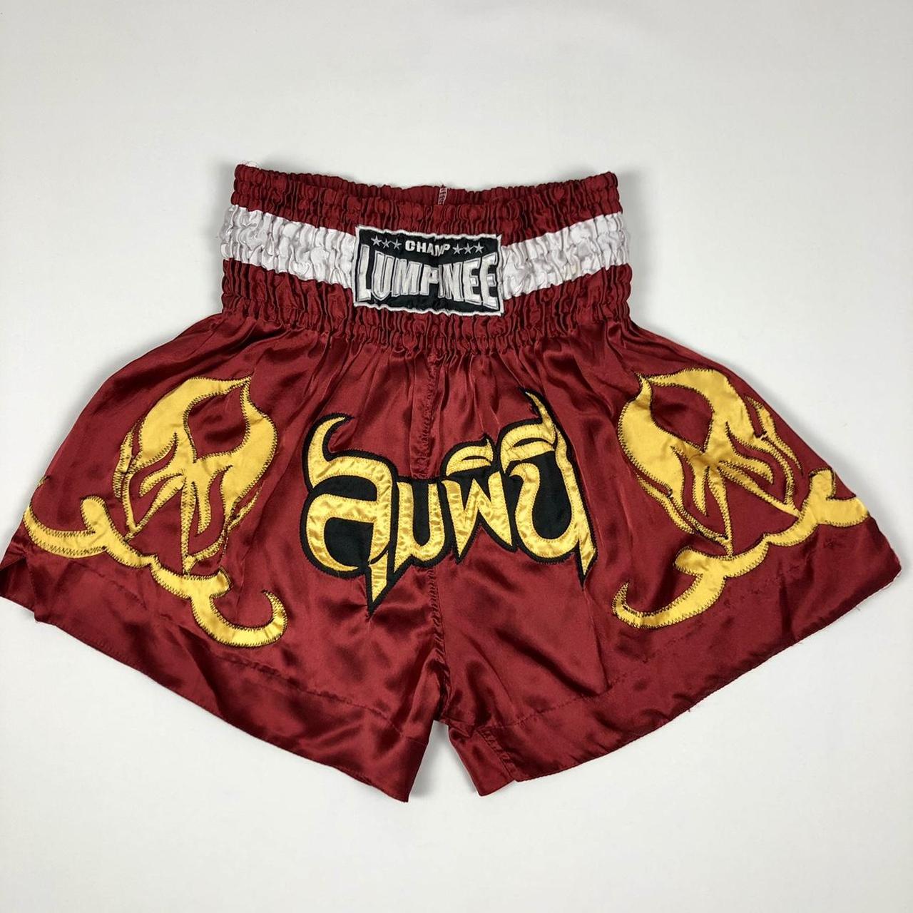 THAÏ BOXING SHORTS vintage 80s Condition: 8/10 Size... - Depop