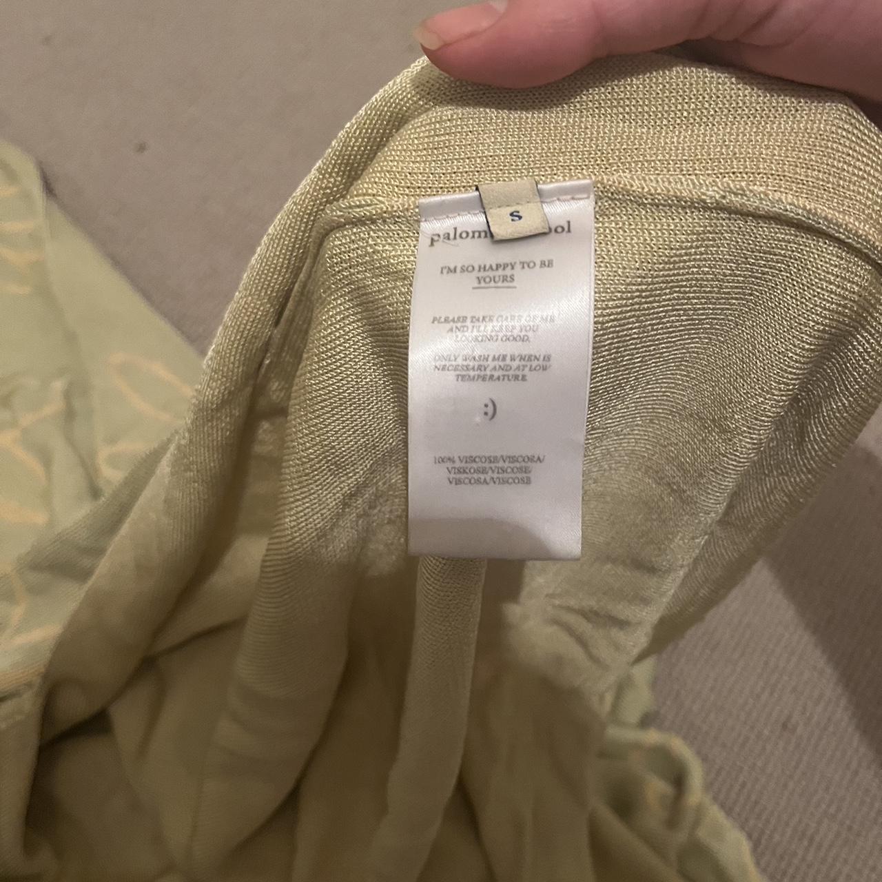 Paloma wool ikebana dress in green and yellow, only... Depop