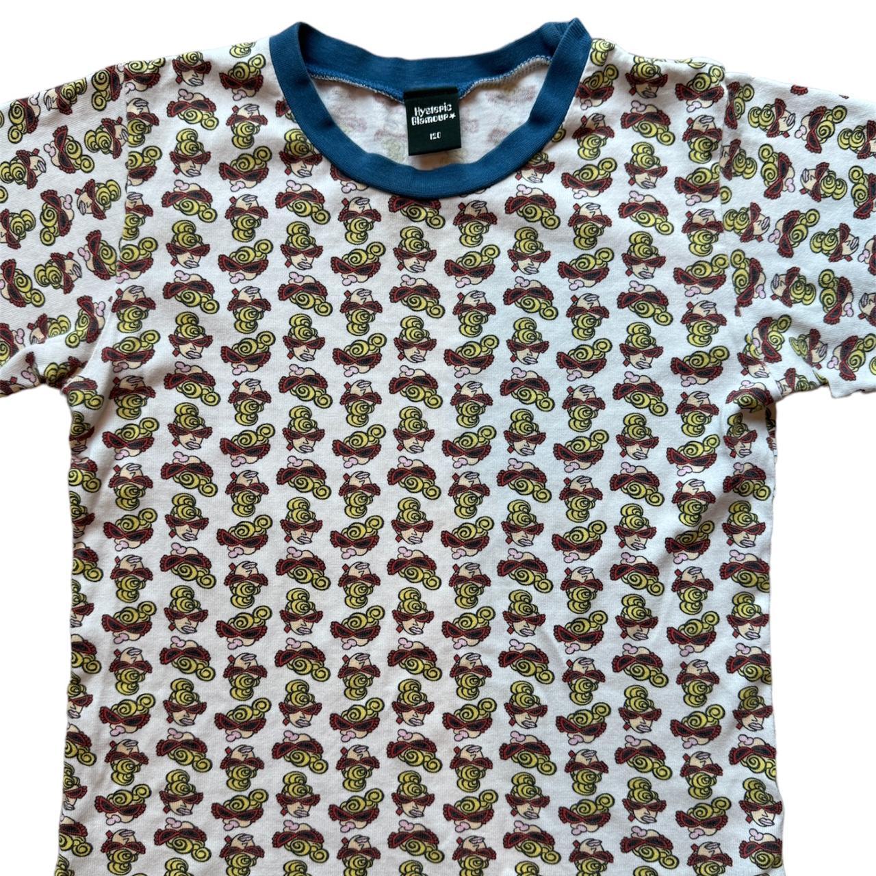 Hysteric glamour mini all over pattern baby tee...