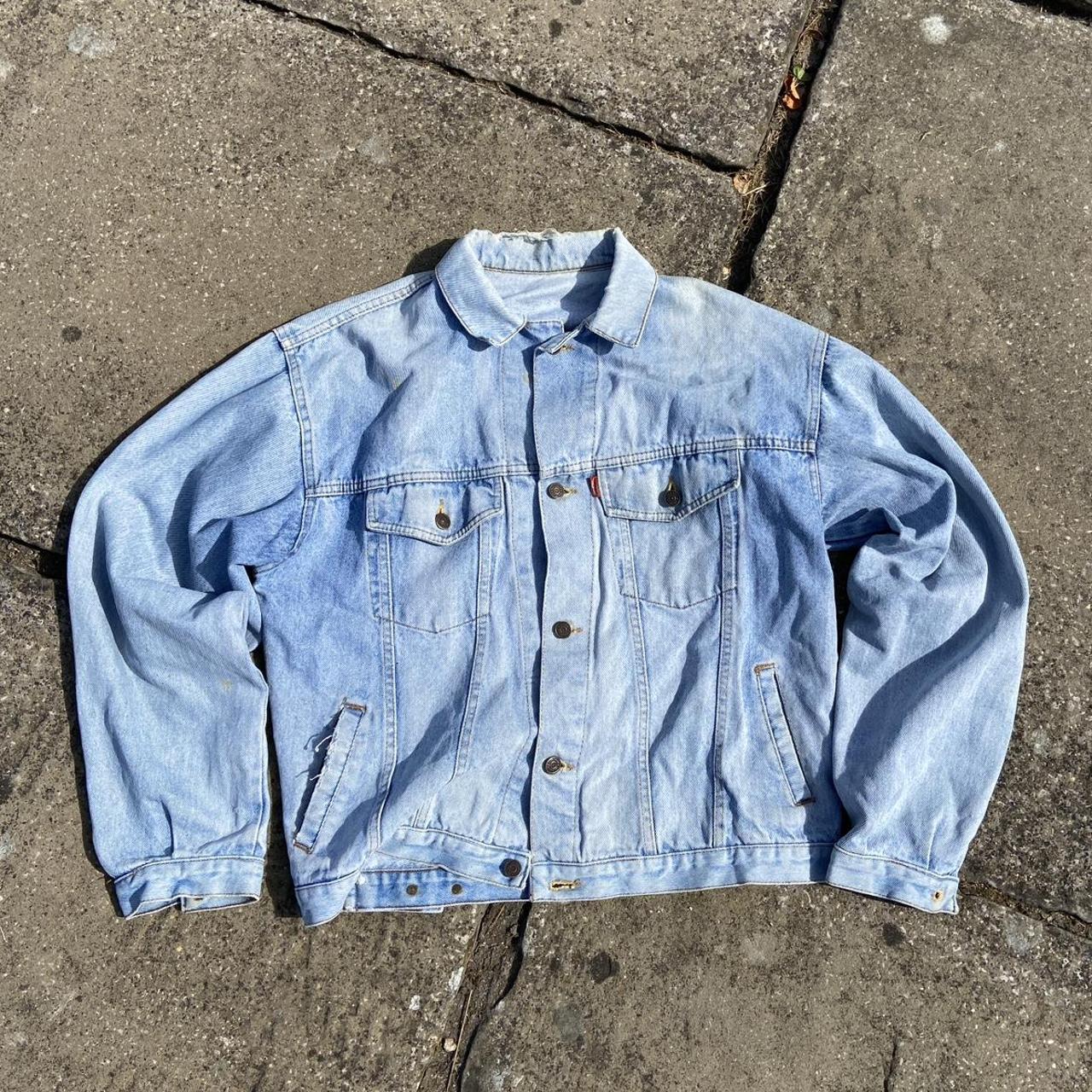 Levis vintage orange tab denim jacket An amazing old... - Depop