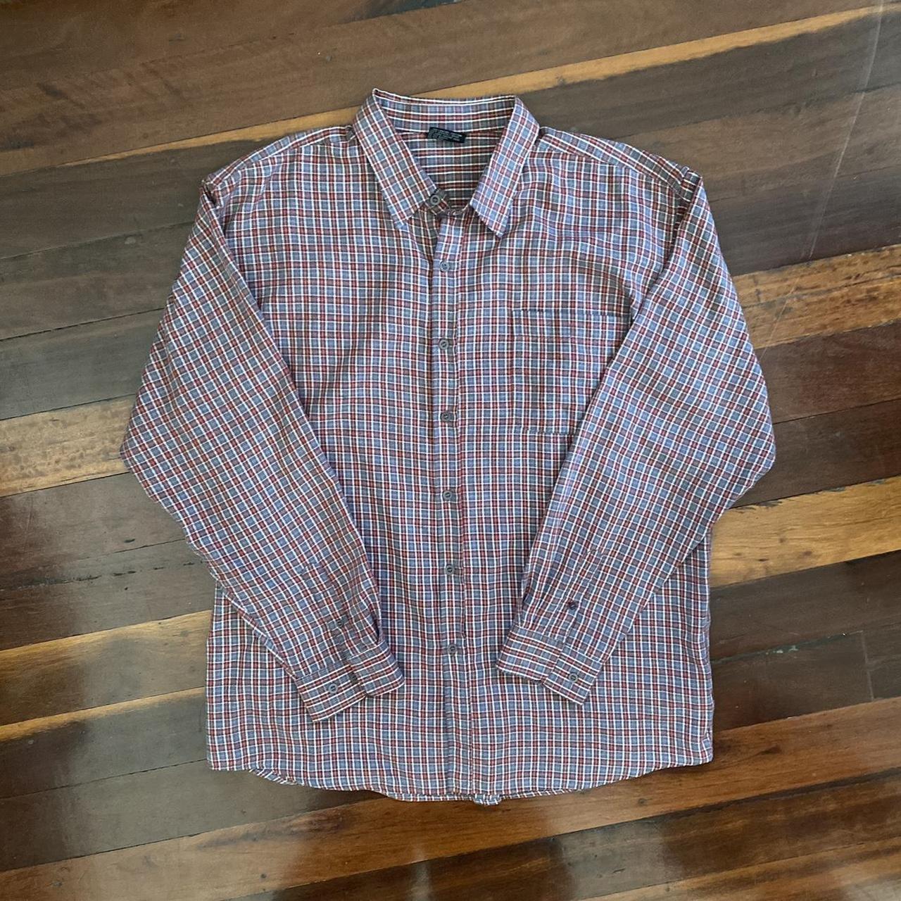 Pacifica plaid LS button up shirt Nice pattern and... - Depop