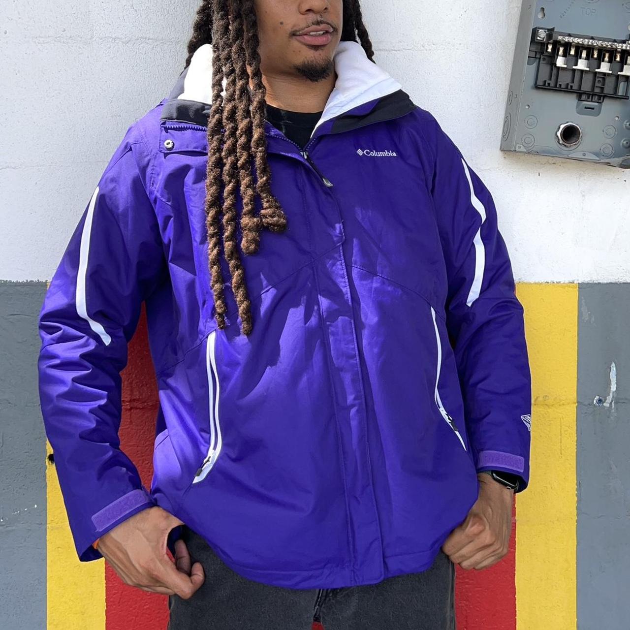 Columbia omni heat purple jacket hotsell