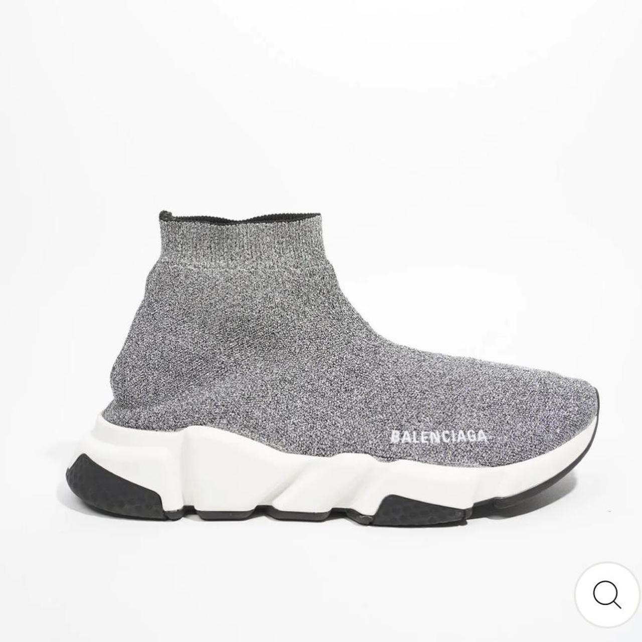 balenciaga speed trainer womens silver
