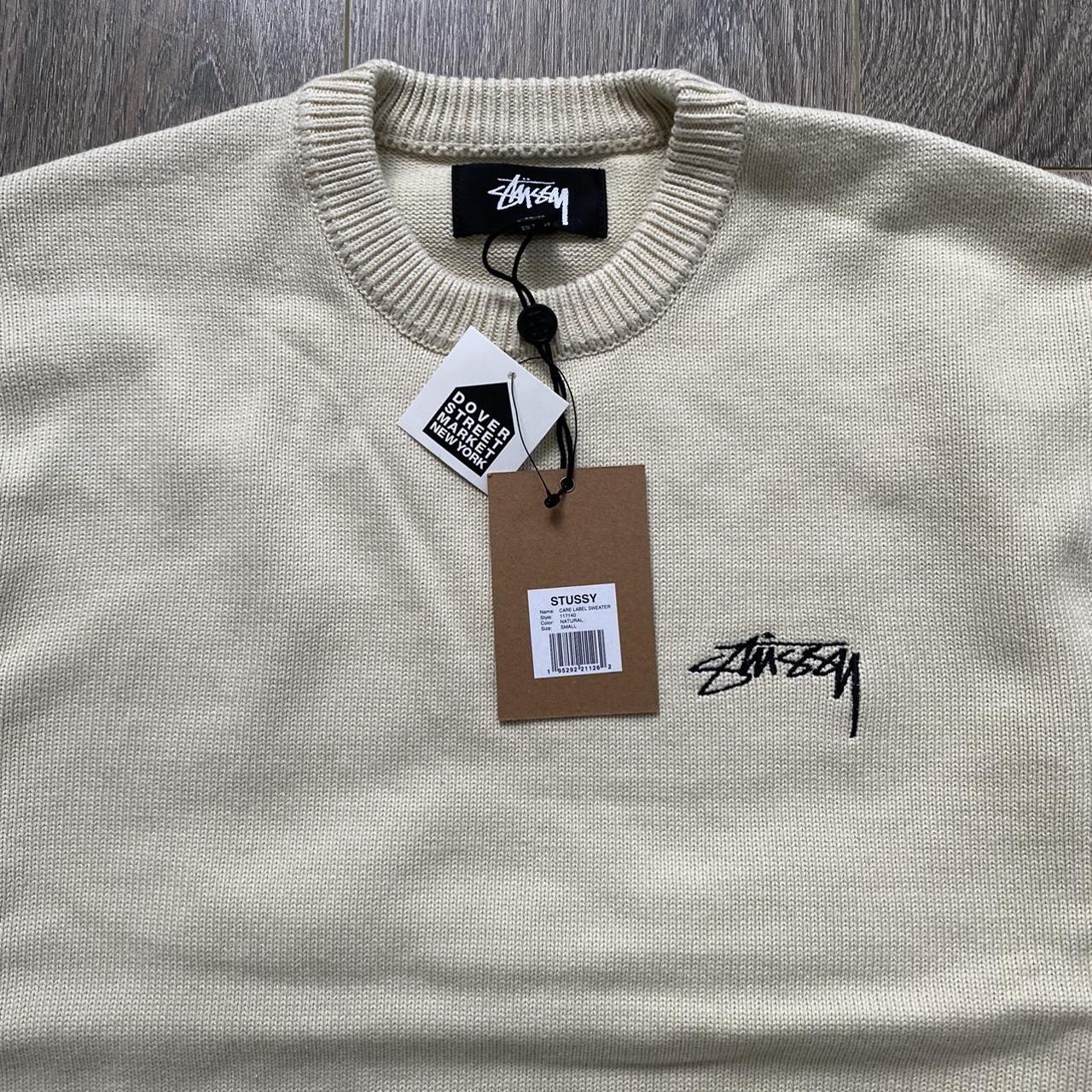 Stussy Care label Knit sweater! Perfect high - Depop