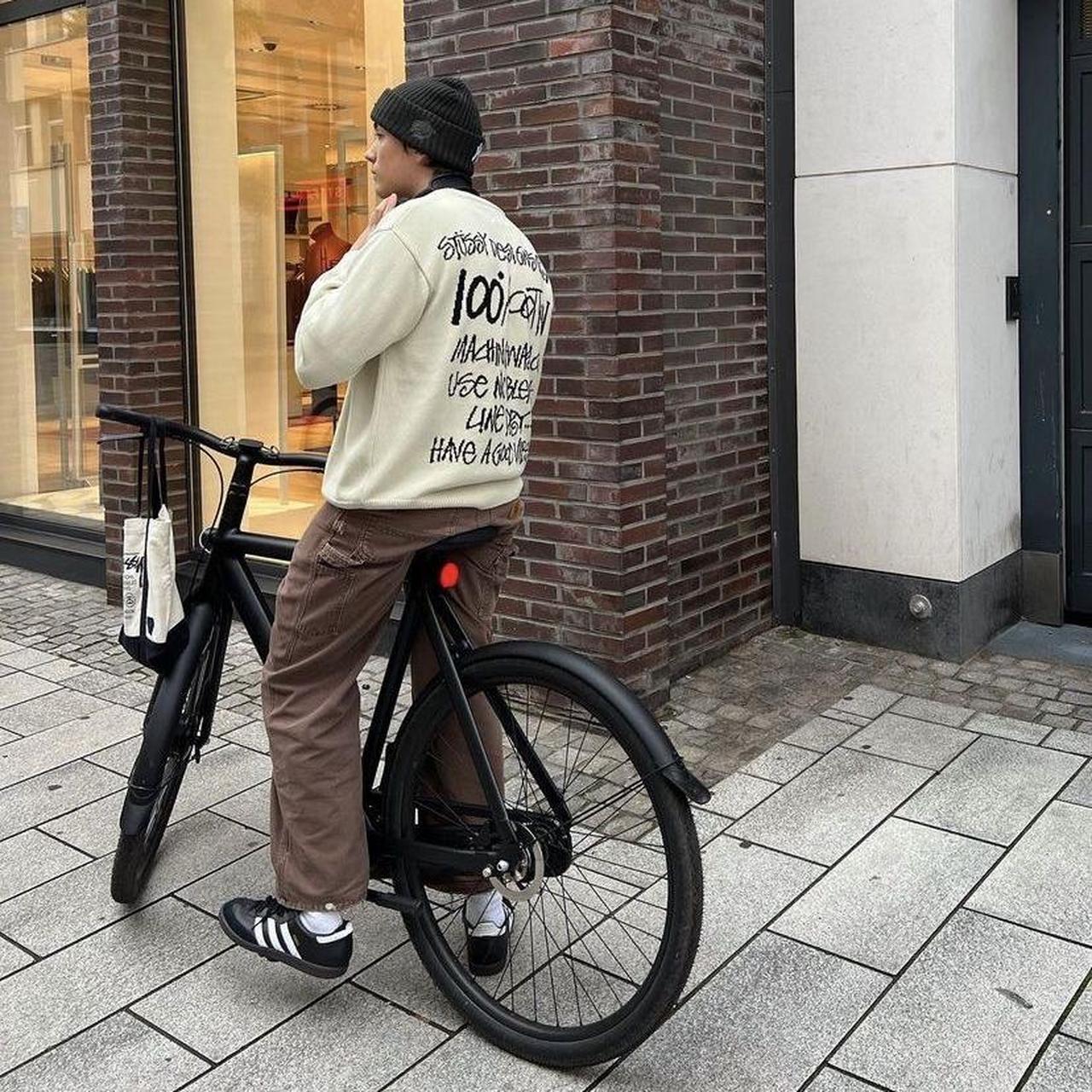 Stussy Care label Knit sweater! Colour=Black Size | Depop